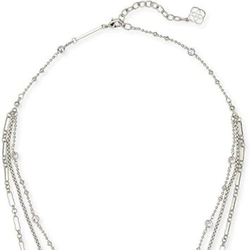 Kendra Scott Medallion Triple Strand - Rhodium - Picture 2 of 2